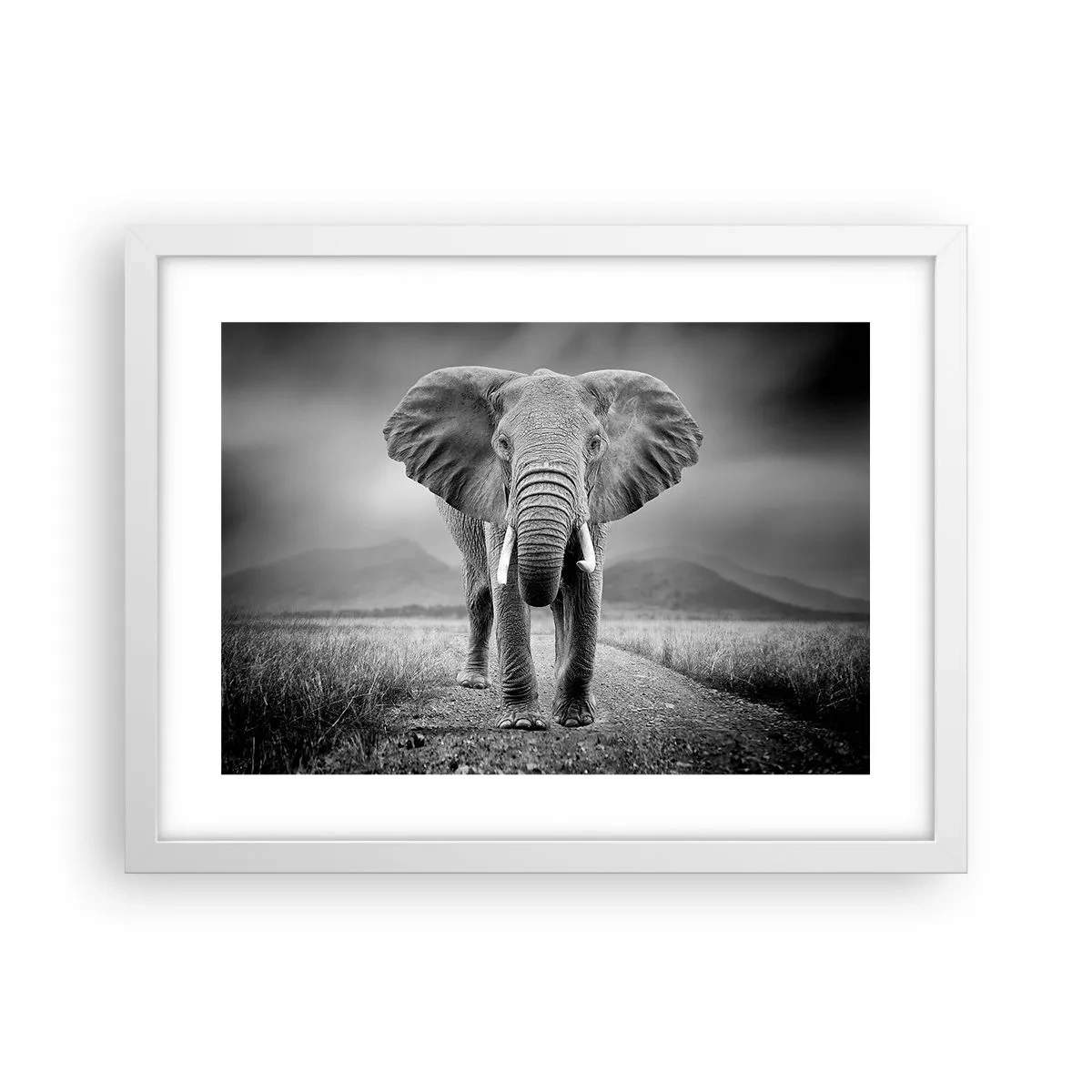 Poster in einem weißen Rahmen - Der Gastgeber heißt willkommen - 40x30 cm