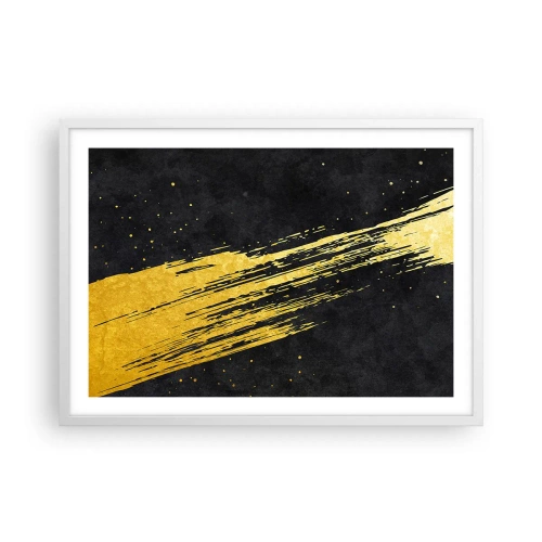 Poster in einem weißen Rahmen - Sprung in den Hyperraum - 70x50 cm