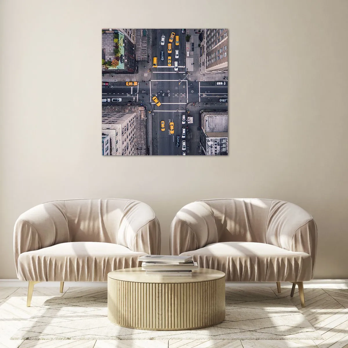 Glasbild - Bild auf glas - Eine einfache Wahl - 70x70 cm
