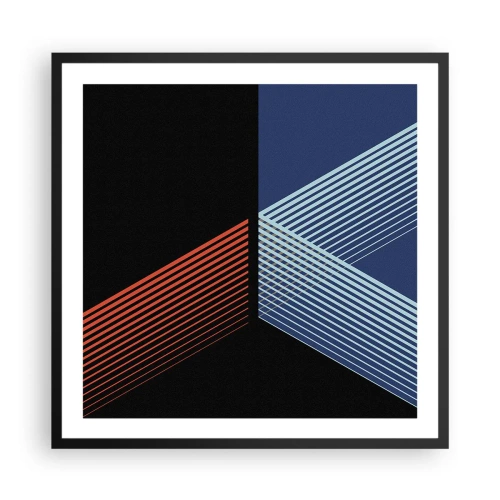 Poster in einem schwarzem Rahmen - Eine einfache Geschichte - 60x60 cm