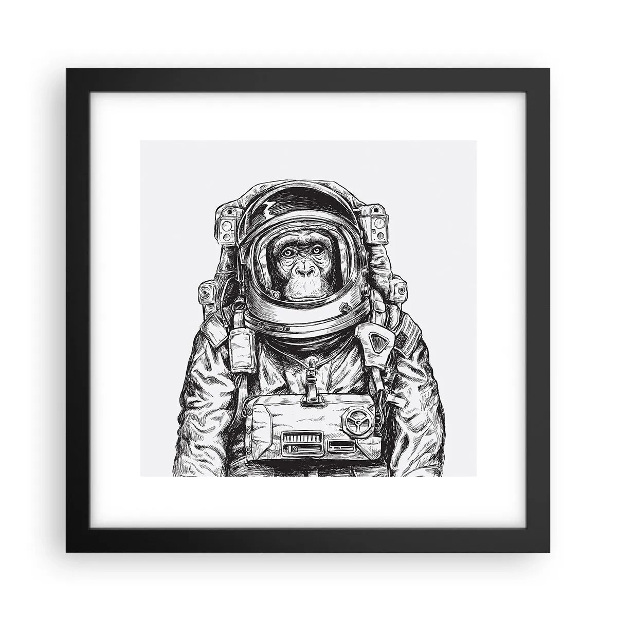 Poster in einem schwarzem Rahmen - Alternative Evolution - 30x30 cm