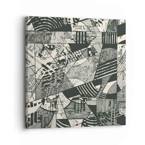 Bild auf Leinwand - Leinwandbild - Die Dynamik der Gegenwart - 30x30 cm