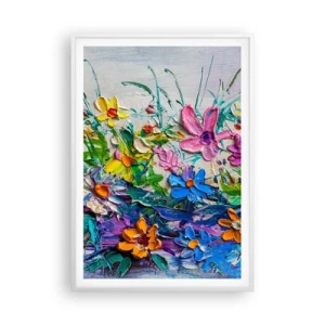 Poster in einem weißen Rahmen - Überhaupt kein Stillleben - 70x100 cm