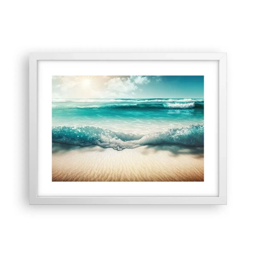 Poster in einem weißen Rahmen - Frieden des Ozeans - 40x30 cm