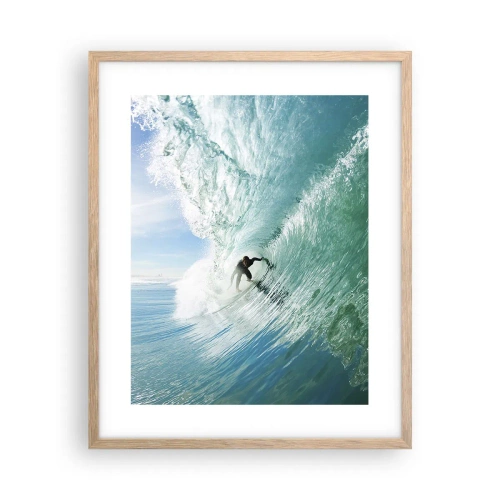 Poster in einem Rahmen aus heller Eiche - Immer Top - 40x50 cm