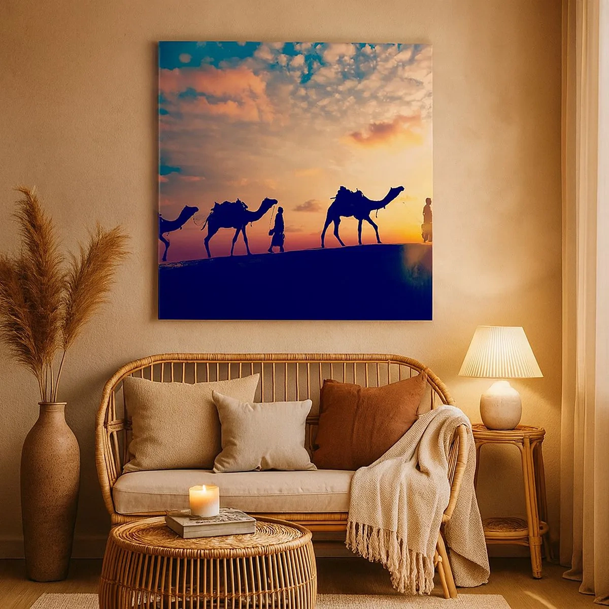 Bild auf Leinwand - Leinwandbild - Der geheimnisvolle Geist des Orients - 30x30 cm