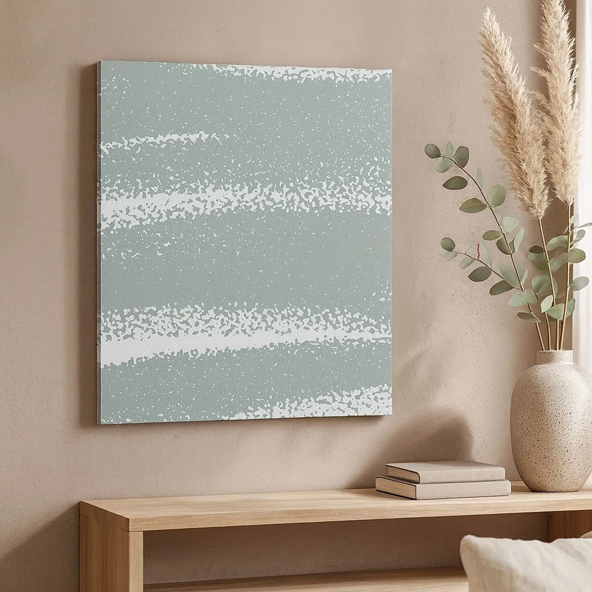 Bild auf Leinwand - Leinwandbild - Abstraktion im Winterklima - 30x30 cm