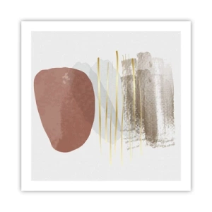 Poster - Abstrakte Kolonnade - 60x60 cm