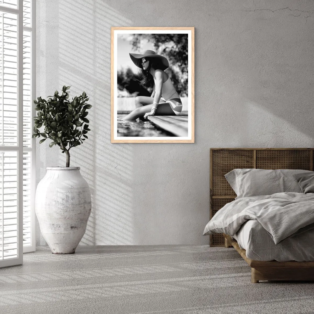 Poster in einem Rahmen aus heller Eiche - Sommertraum - 50x70 cm