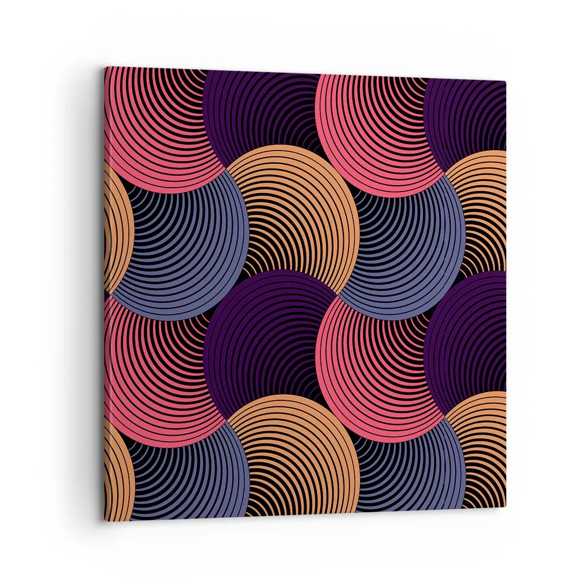 Bild auf Leinwand - Leinwandbild - Im kreisenden Rhythmus - 60x60 cm