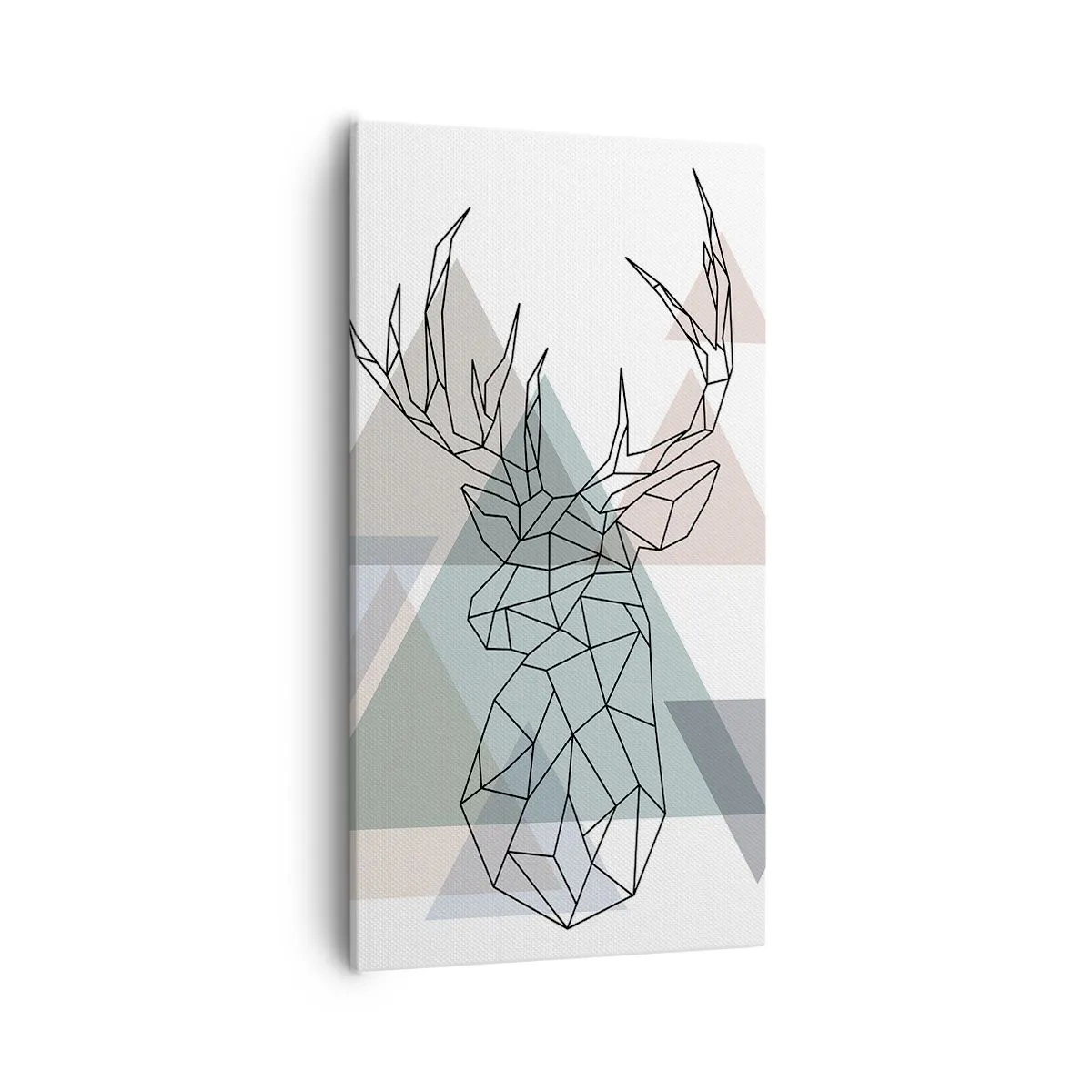 Bild auf Leinwand - Leinwandbild - In einem geometrischen Wald - 55x100 cm