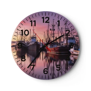 Wanduhr - Glasuhr - Vor dem nächsten Tag - 30x30 cm