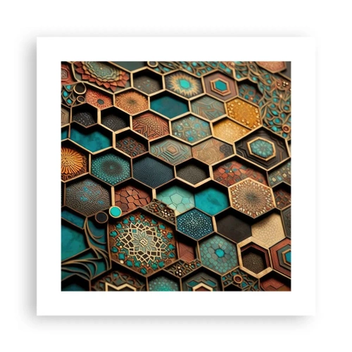 Poster - Arabische Ornamente – Variation - 40x40 cm