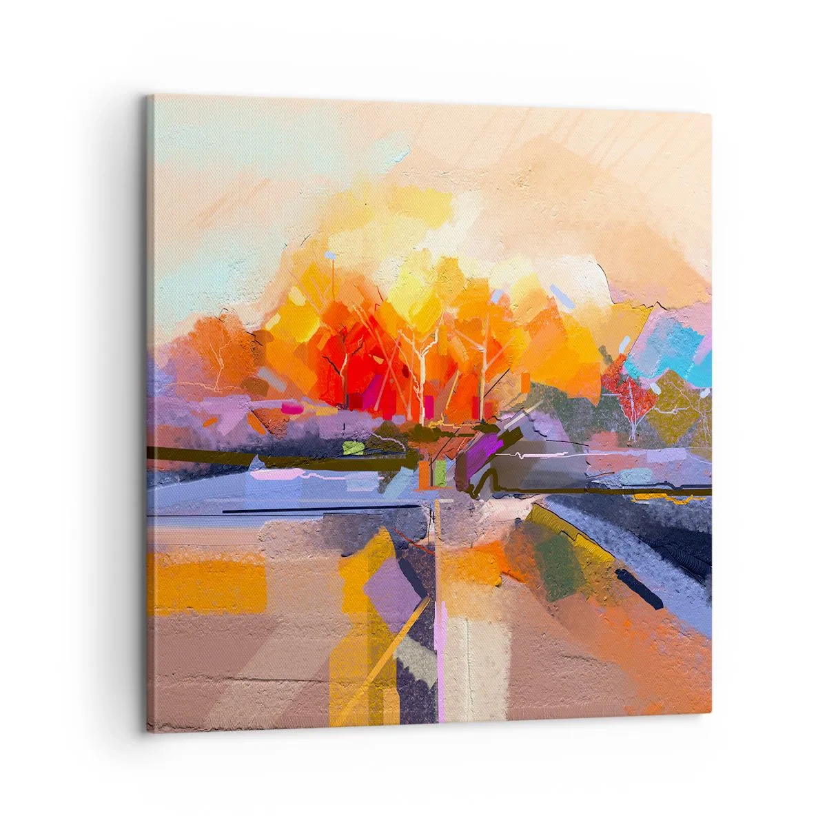Bild auf Leinwand - Leinwandbild - Der Herbst ist geworden - 60x60 cm
