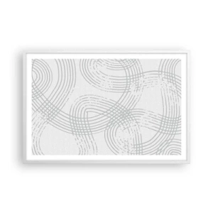 Poster in einem weißen Rahmen - Es gibt keinen einfachen Weg - 91x61 cm