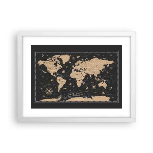 Poster in einem weißen Rahmen - Die Grenzen meiner Welt - 40x30 cm