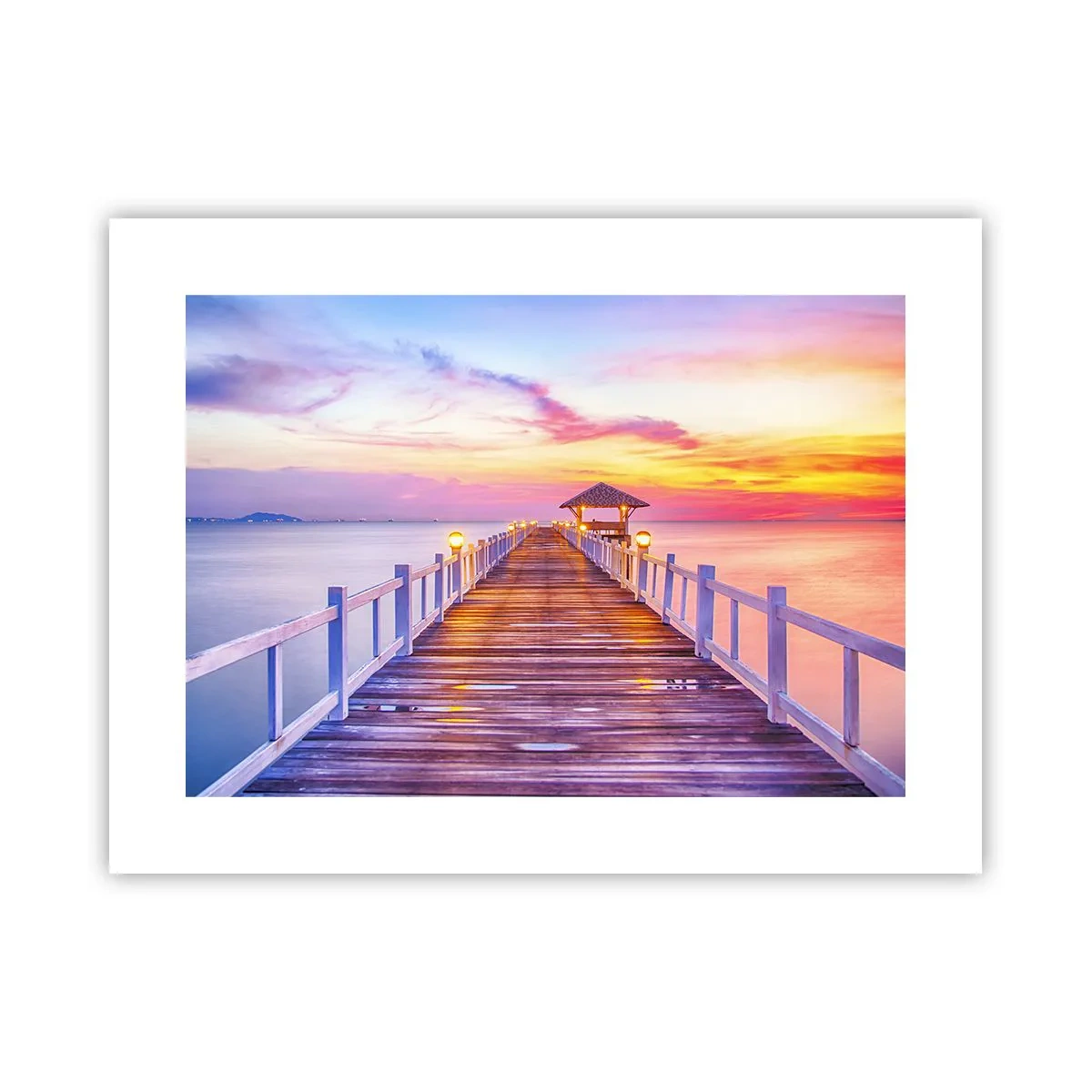 Poster - Die lila-goldene Stille des Abends - 40x30 cm