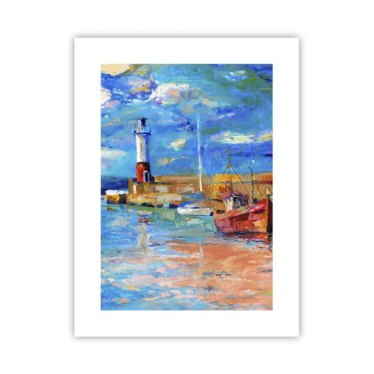 Poster - Ein Nachmittag in der Regenbogenbucht - 30x40 cm