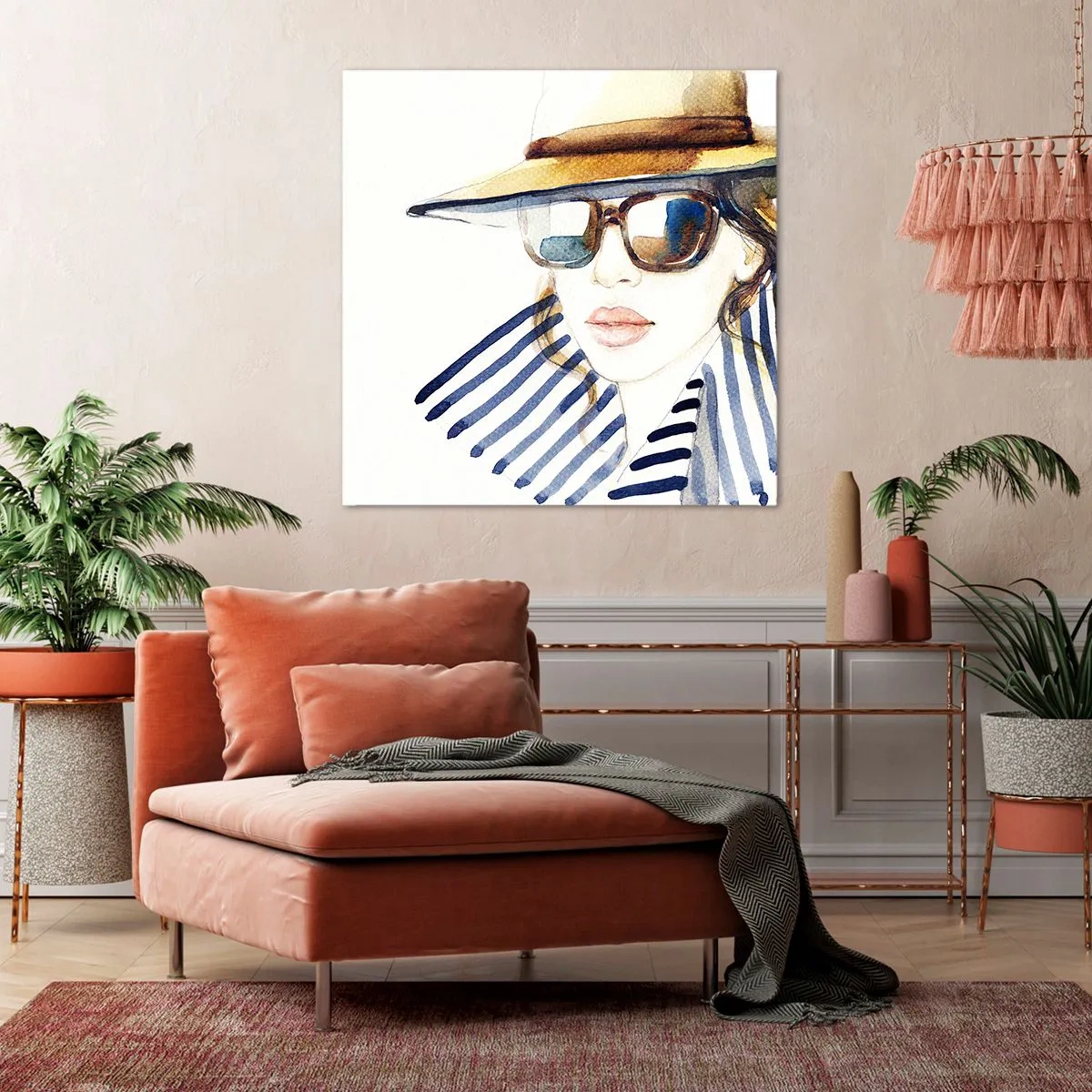 Bild auf Leinwand - Leinwandbild - Florida heißt Sie willkommen! - 70x70 cm