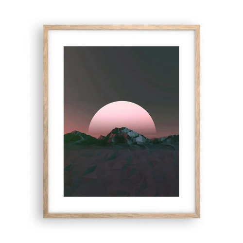 Poster in einem Rahmen aus heller Eiche - In einer Nachbargalaxie - 40x50 cm