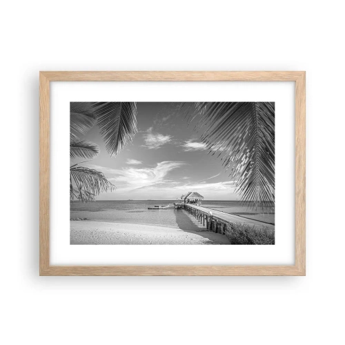 Poster in einem Rahmen aus heller Eiche - Erinnerung oder Traum? - 40x30 cm