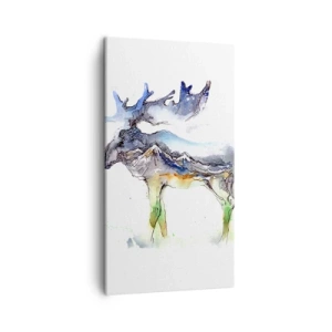 Bild auf Leinwand - Leinwandbild - Der Held eines Wintermärchens - 45x80 cm