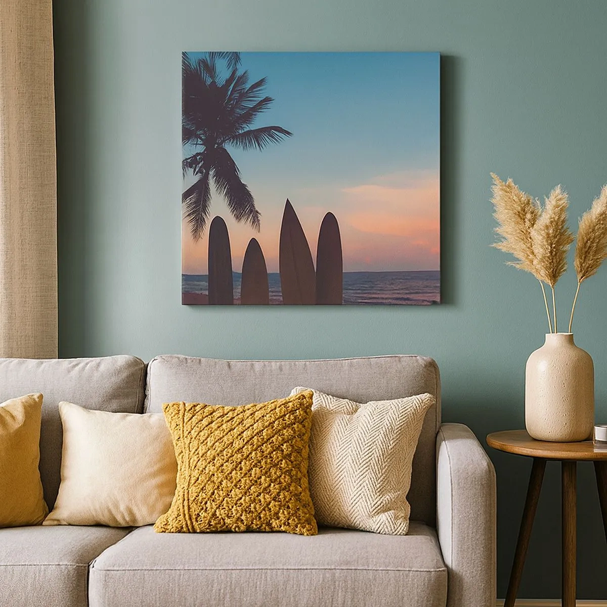 Bild auf Leinwand - Leinwandbild - Morgen wird es auch lustig - 30x30 cm