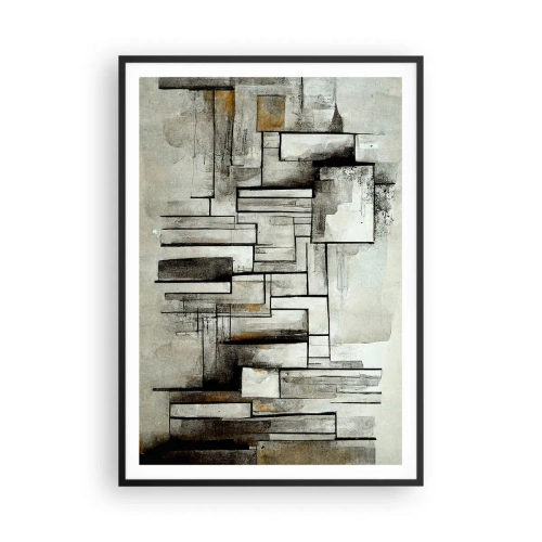 Poster in einem schwarzem Rahmen - Kraft der Einfachheit - 70x100 cm