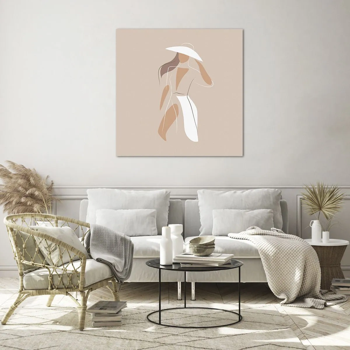 Glasbild - Bild auf glas - Mode macht Spaß - 70x70 cm