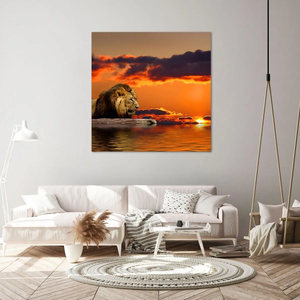 Bild auf Leinwand - Leinwandbild - König der Natur - 30x30 cm