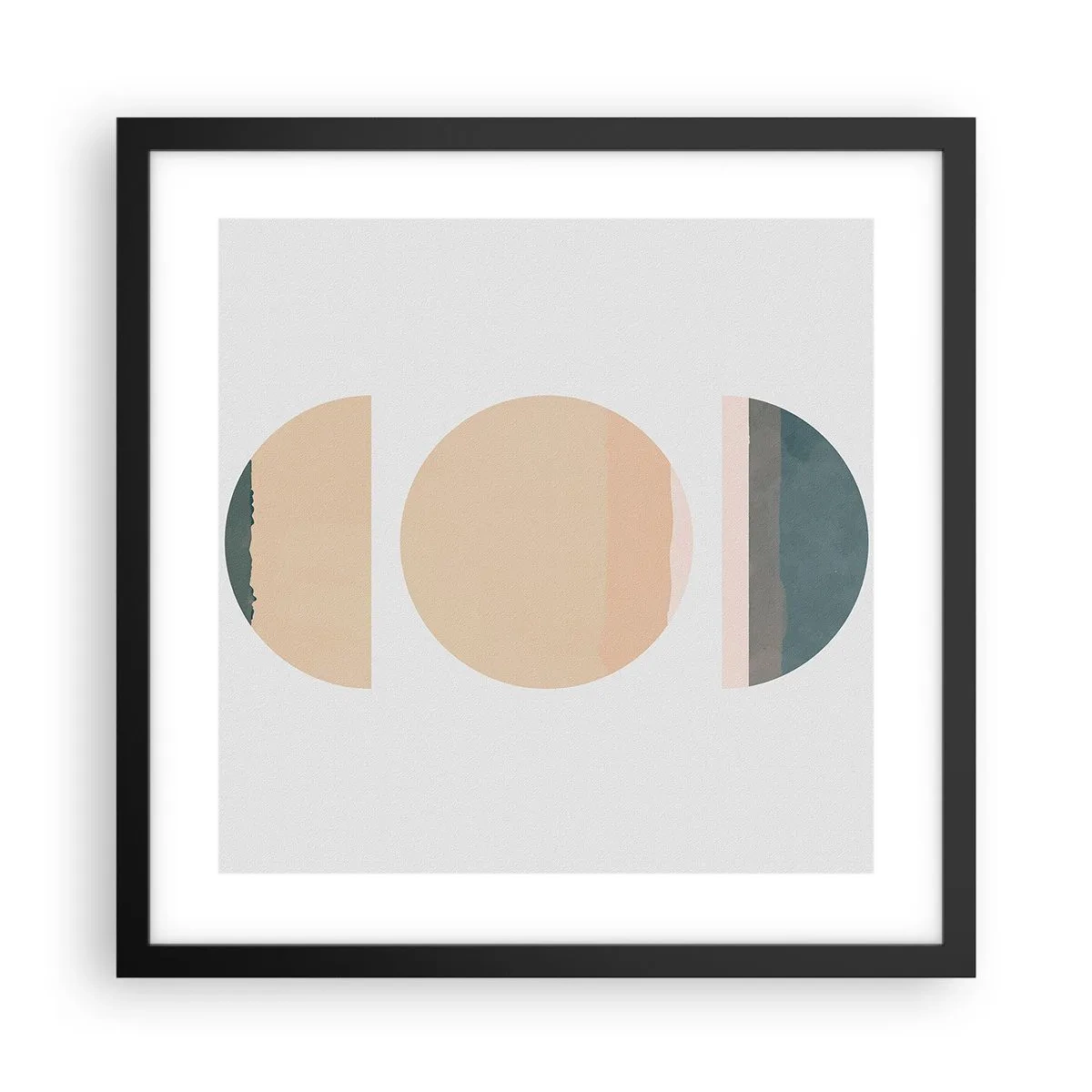Poster in einem schwarzem Rahmen - Ein Rad hinter dem anderen… - 40x40 cm