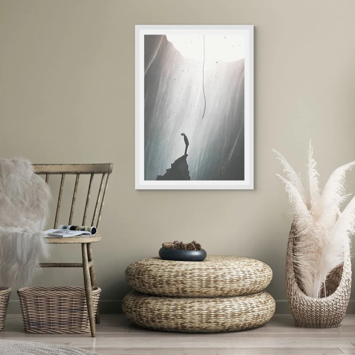 Poster in einem weißen Rahmen - Es gibt immer einen Ausweg - 70x100 cm