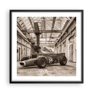 Poster in einem schwarzem Rahmen - Die Siegerruhe - 50x50 cm