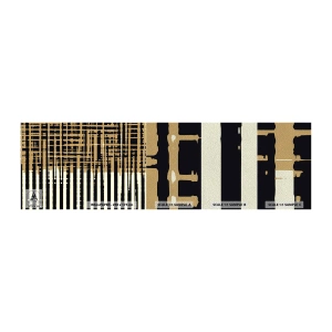 Fototapeten Muster Premium Sand - Architektonische Abstraktion - Abstraktion, Stück, Linien - 100x30 cm