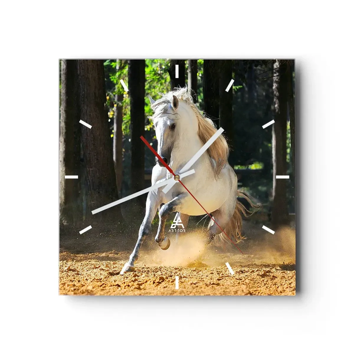 Wanduhr - Glasuhr - Wie aus einem Fantasy-Roman - 40x40 cm