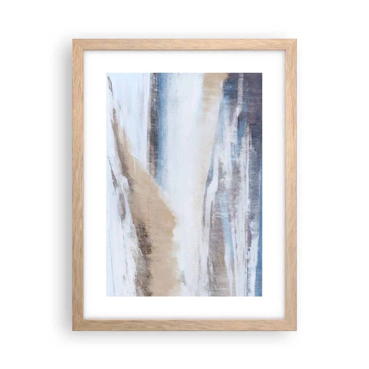 Poster in einem Rahmen aus heller Eiche - Winterkomposition - 30x40 cm