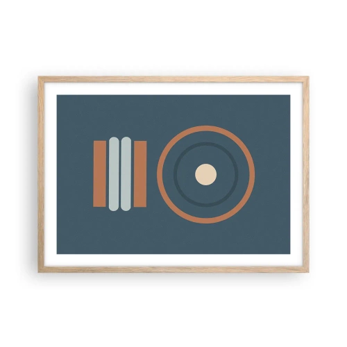 Poster in einem Rahmen aus heller Eiche - Das Wesen der Dinge - 70x50 cm