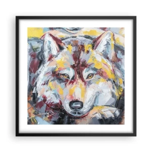 Poster in einem schwarzem Rahmen - Seelenfrieden unter den Lieben - 50x50 cm