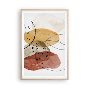 Poster in einem Rahmen aus heller Eiche - Wie leichte, transparente Luft - 61x91 cm