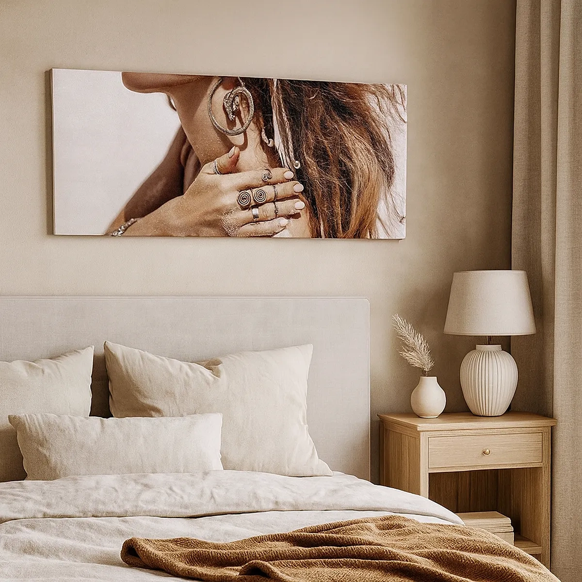 Bild auf Leinwand - Leinwandbild - Königin des wilden Strandes - 30x30 cm