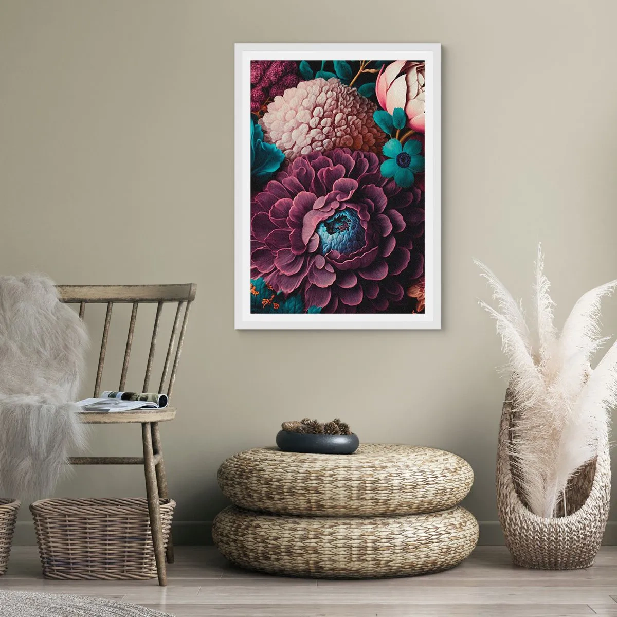 Poster in einem weißen Rahmen - Natur in Hülle und Fülle - 30x40 cm