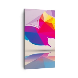 Bild auf Leinwand - Leinwandbild - Regenbogenschmetterling - 45x80 cm