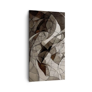Bild auf Leinwand - Leinwandbild - Zirkulation von Erdfarben - 45x80 cm