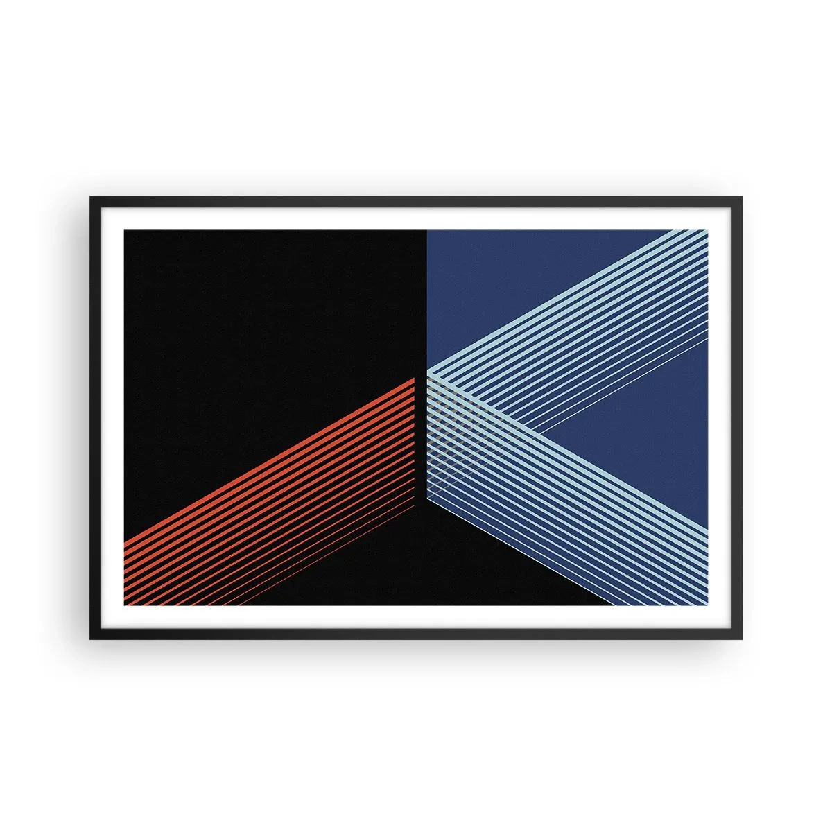 Poster in einem schwarzem Rahmen - Eine einfache Geschichte - 91x61 cm