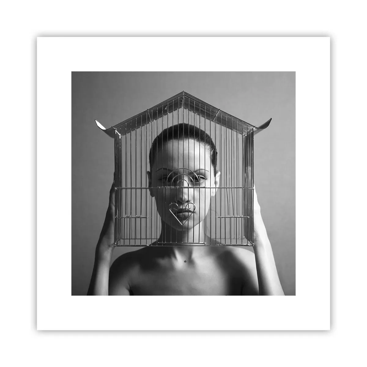 Poster - Ein leicht surreales Portrait - 30x30 cm