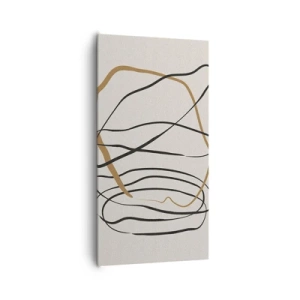 Bild auf Leinwand - Leinwandbild - Komposition – Looptanz - 65x120 cm