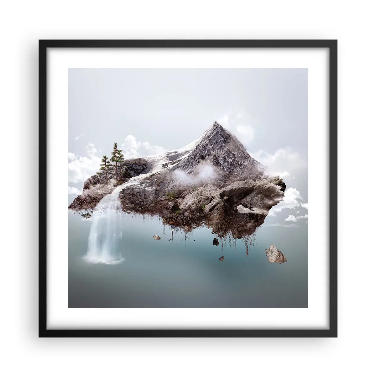 Poster in einem schwarzem Rahmen - Mit dem Auge eines Surrealisten - 50x50 cm