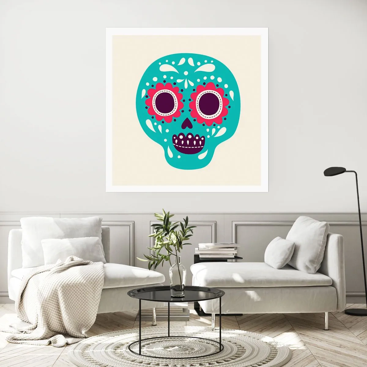 Poster - Das Leben – Spaß bis zum Tod - 40x40 cm