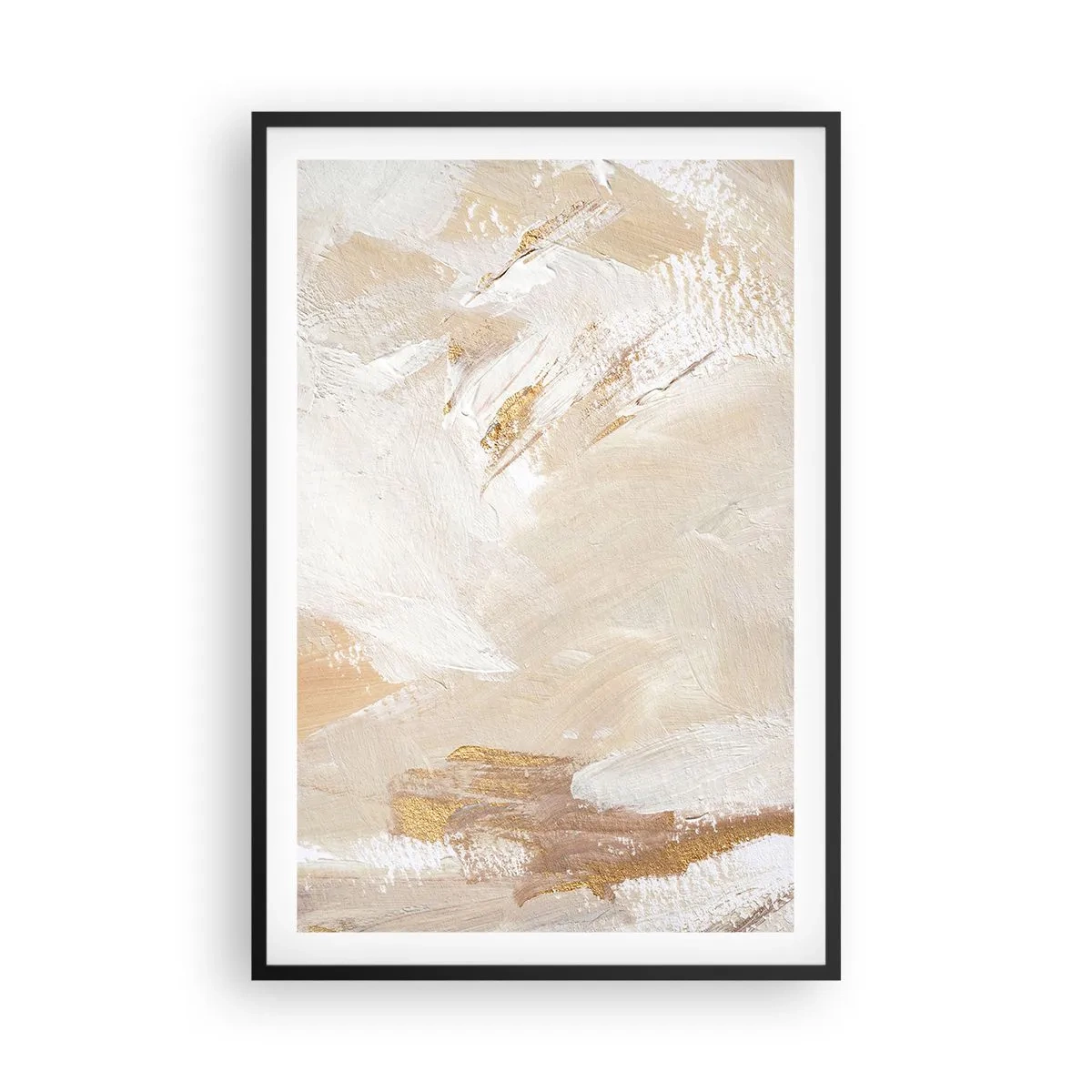 Poster in einem schwarzem Rahmen - Pastellkomposition - 61x91 cm