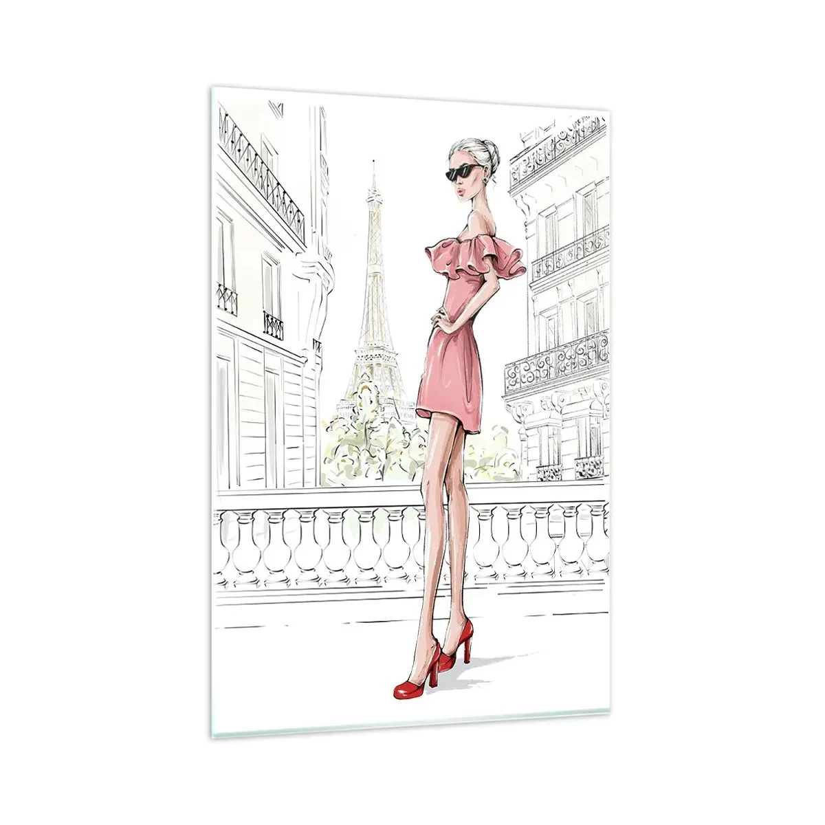 Glasbild - Bild auf glas - Modekunst - 80x120 cm